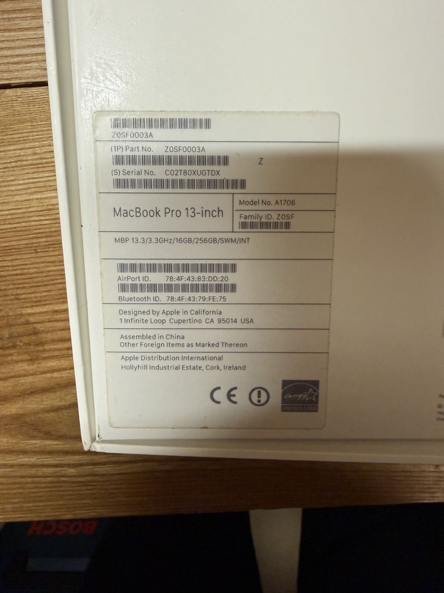 Apple Notebooks: MacBook Pro Verpackung – Gebraucht aus Goldingen von Thomas.Perrin 1