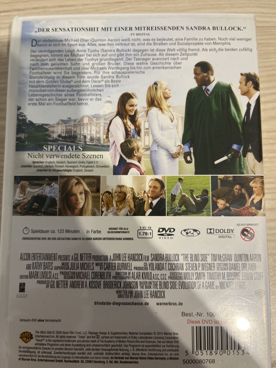 Tutti i DVDs: DVD Blind Side - Die grosse Chance, Sandra Bullock – Usato da Gossau SG venduto da __roman__95 1