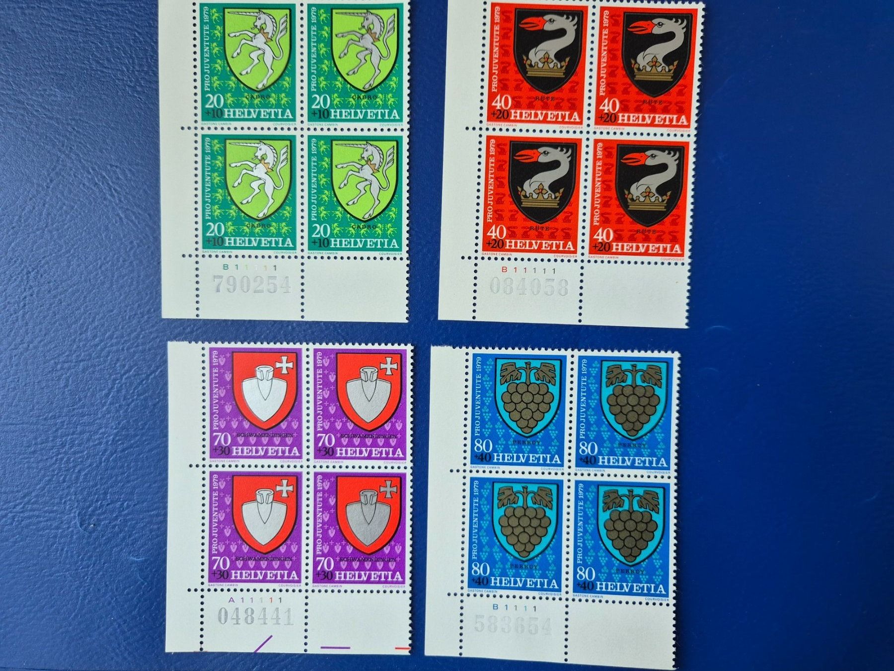 Alle Briefmarken: 8 postfrische 4er Blocks Helvetia 1979 – Neu und originalverpackt aus Seewen SZ von SuperpumaDisplayTeam 2