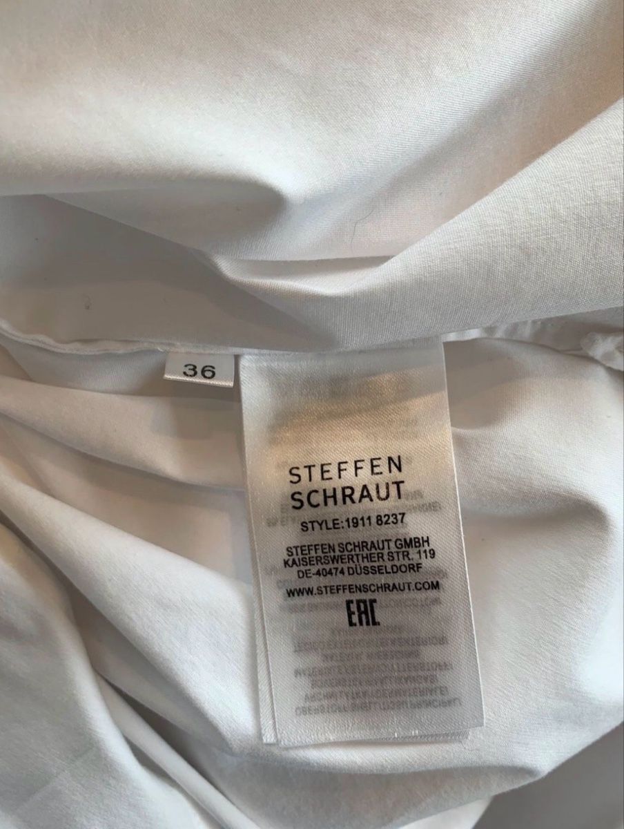 Steffen Schraut Camicette: Steffen Schraut Hemd Bluse Weiss Gr. 36 oversize – Usato da Schaan venduto da Annatina24 2