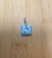 Top Larimar Anhänger mit Metallöse