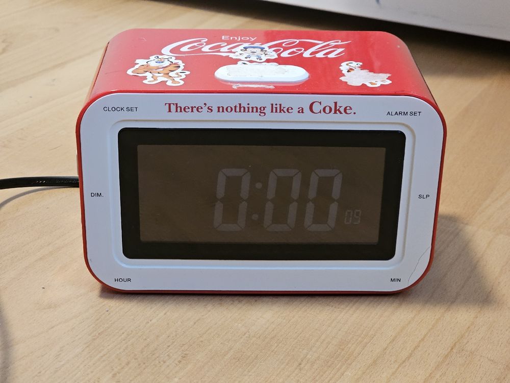 Radio Réveil FM Vintage Coca-Cola - RARE, En Bon état De Fonctionnement