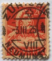 Tellbrustbild  Vollstempel Zürich