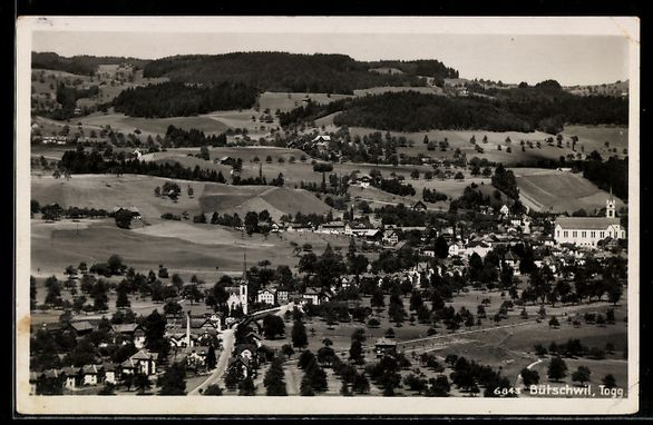 Cartoline postali: AK Bütschwil, Teilansicht – Usato da Berlin venduto da bartko-reher