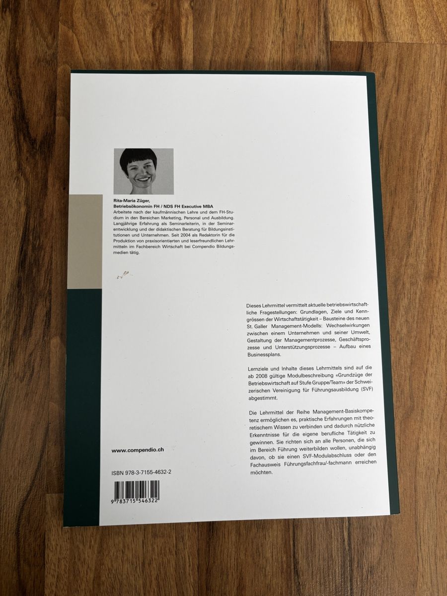 Libri: Betriebswirtschaft - Management-Basiskompetenz – Nuovo (secondo la descrizione) da St. Gallen venduto da NPC_mit_Twint 1