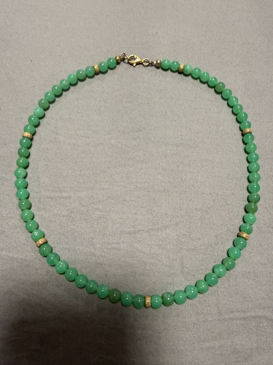 Altri gioielli: Chrysopras Kette und Armband  – Usato da Oberhof venduto da RealStone 3
