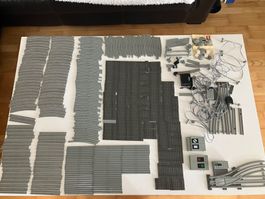 LEGO Eisenbahn Gleise und Zubehör Konvolut gebraucht