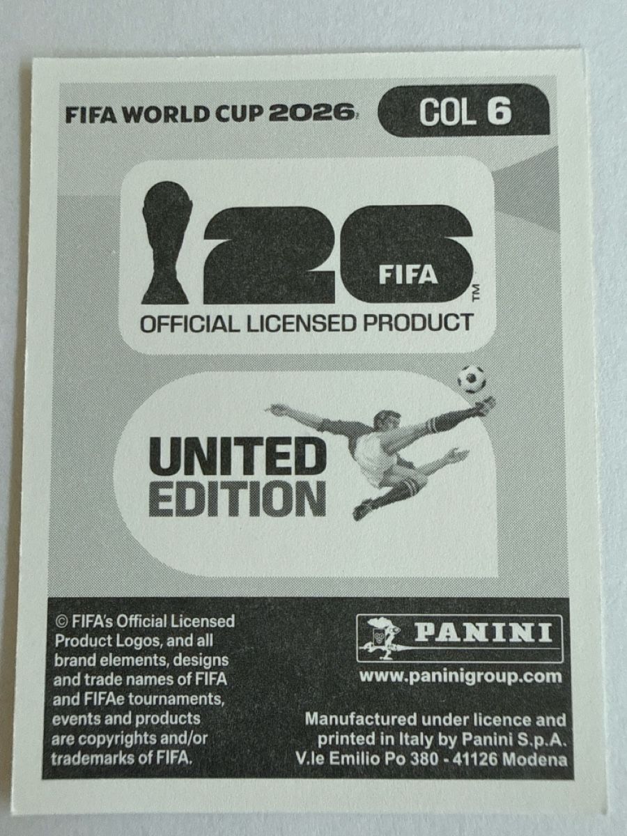 Panini Carte collezionabili: FIFA WM 2026 COL 6 – Nuovo (secondo la descrizione) da Stäfa venduto da eko_lkv8 1