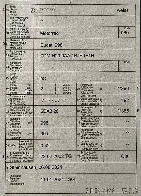 Strasse: Ducati 998 Biposto – Gebraucht aus Rotkreuz von Mrloud 4