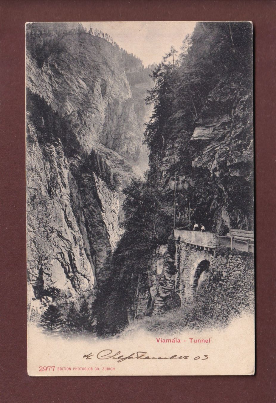 Cartoline postali: VIAMALA - Tunnel – Usato da Pully venduto da nicecards