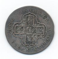 Schweiz Waadt Vaud 1 Batzen 1832 HMZ 984