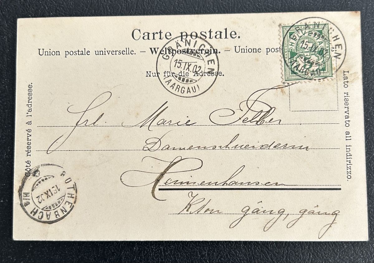 Cartes postales: Gruss aus Gränichen Strichlitho  – D'occasion à Horw par Tellbub 1