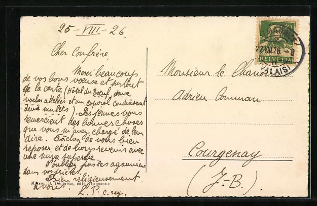 Cartoline postali: AK St-Maurice, Collège de l'Abbaye – Usato da Berlin venduto da bartko-reher 1