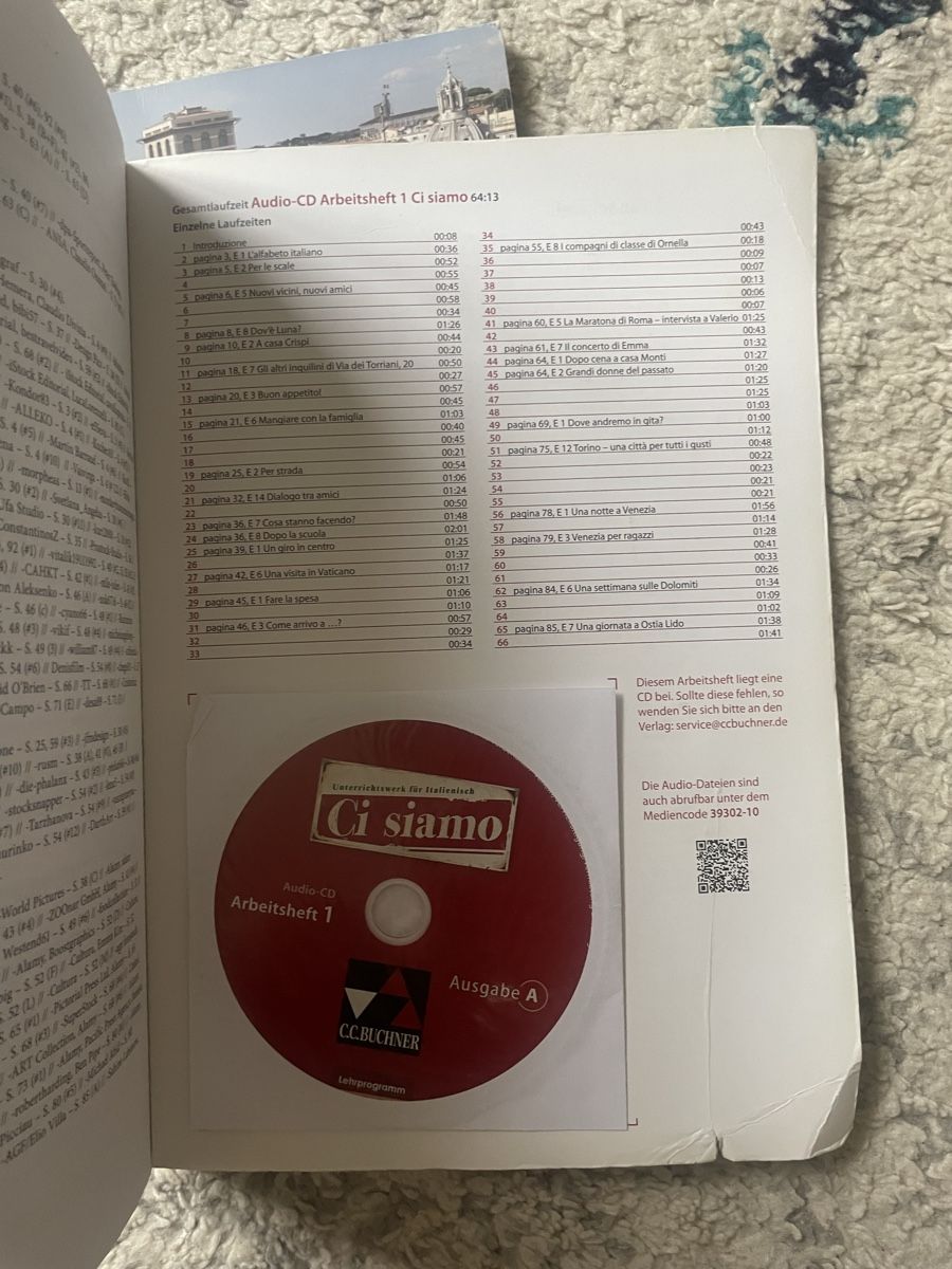 Libri: Ci siamo A, Italienisch Lernbuch & Arbeitsheft – Usato da Zürich venduto da estela22 4