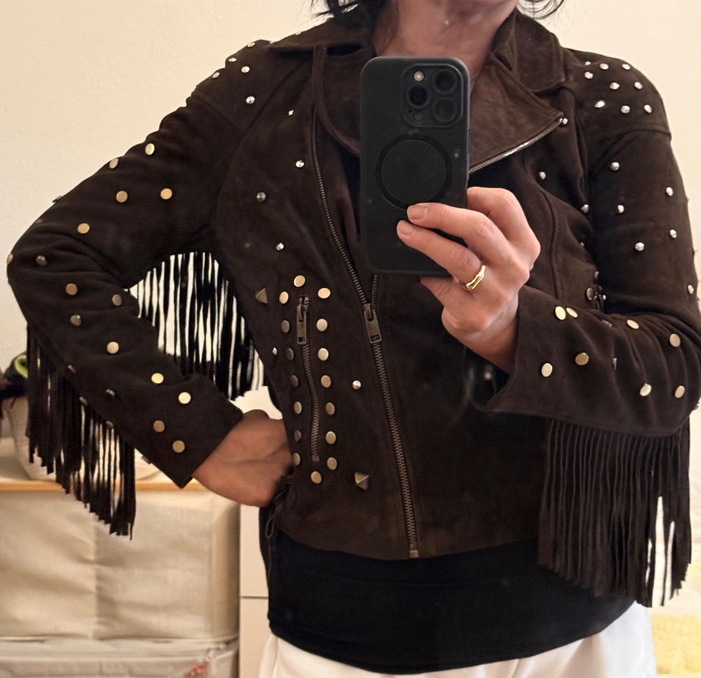 Jacken: Lederjacke (Suede) – Gebraucht aus Genève von mar_g5r2 6