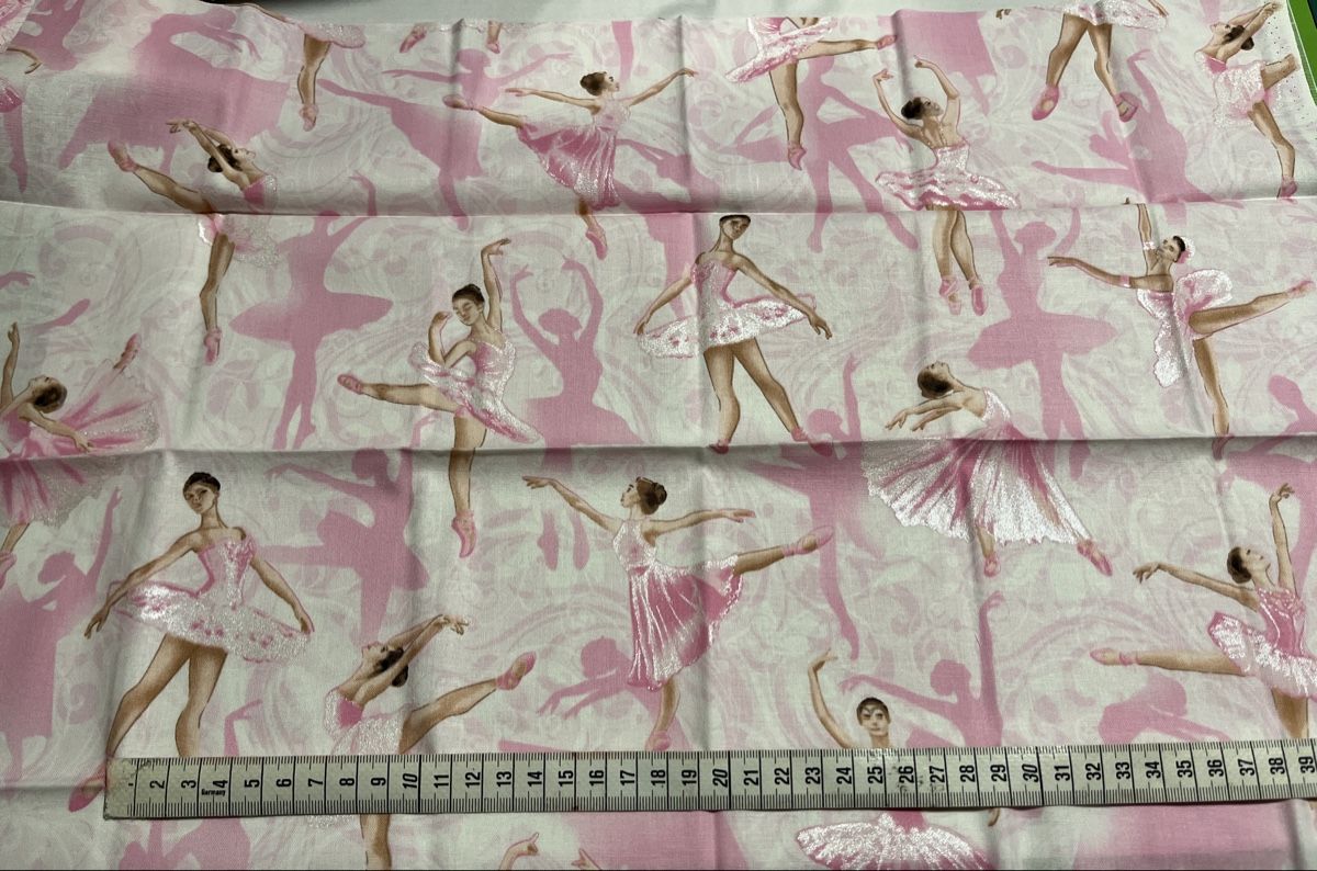 Tessuti: Patchworkstoffe Ballet 7 FQ rosatöne-silber – Nuovo (secondo la descrizione) da Seuzach venduto da KreativmitStoff 3