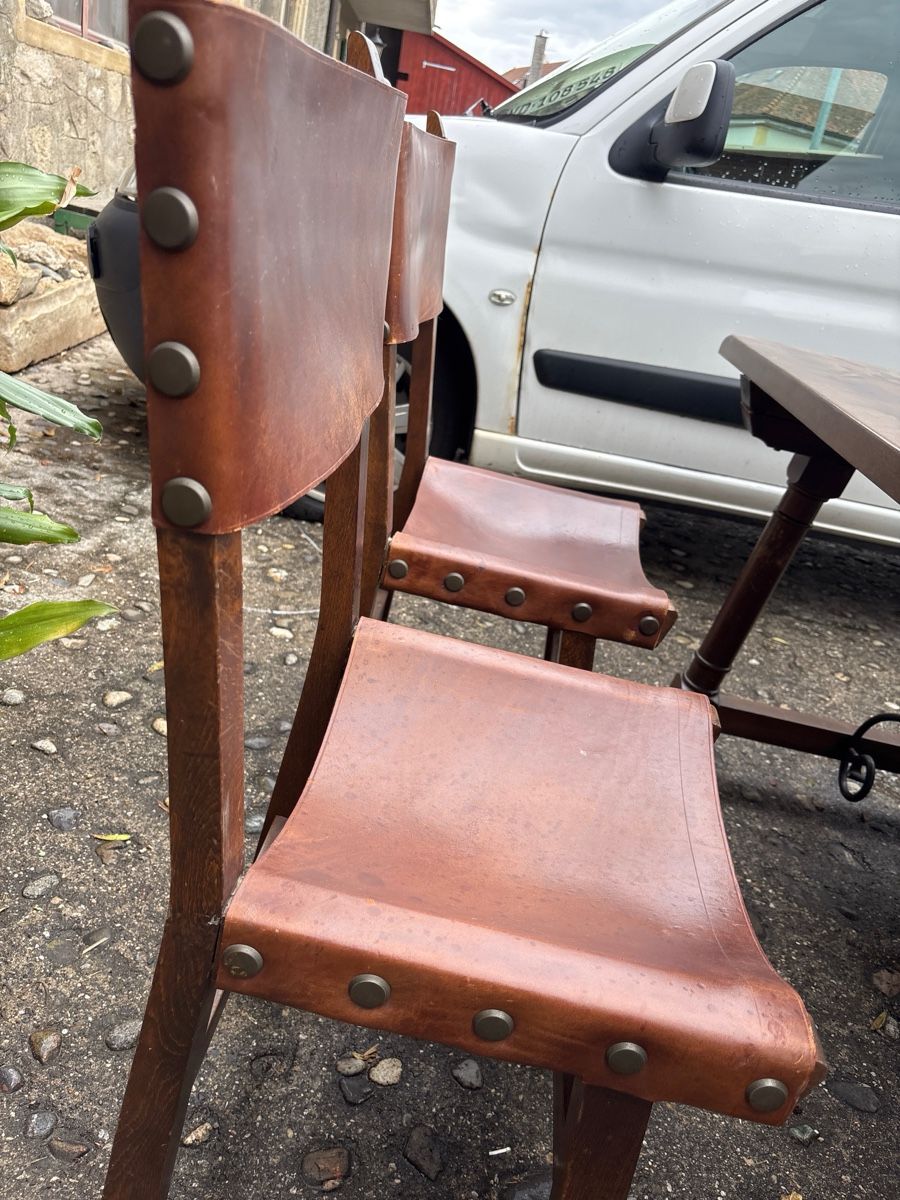 Tischset: Ensemble table rustique bois massif & fer forgé + 4 chaises  – Gebraucht aus Cugy VD von sim_y9yv 3