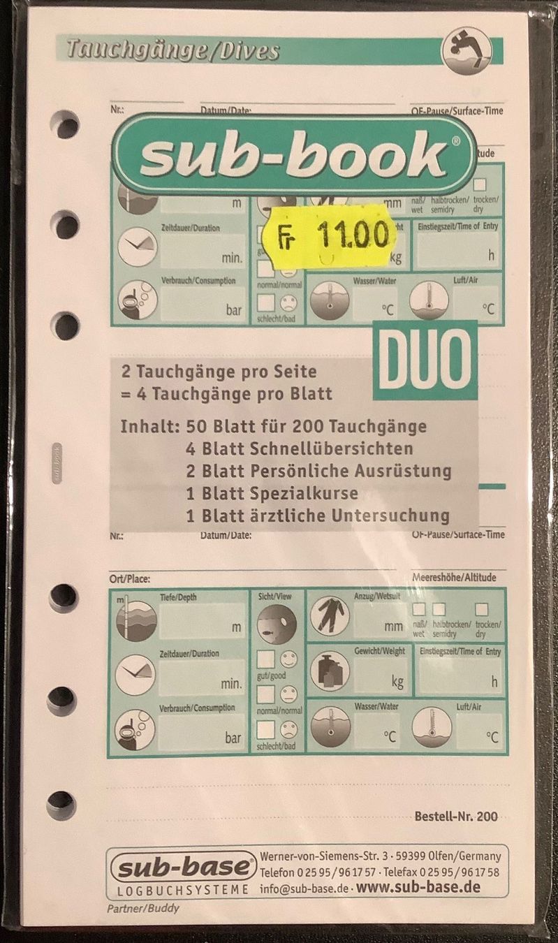 Raccoglitori: DiveLog Professional SSI – Nuovo e nell'imballaggio originale da Feuerthalen venduto da tortuga2000 4