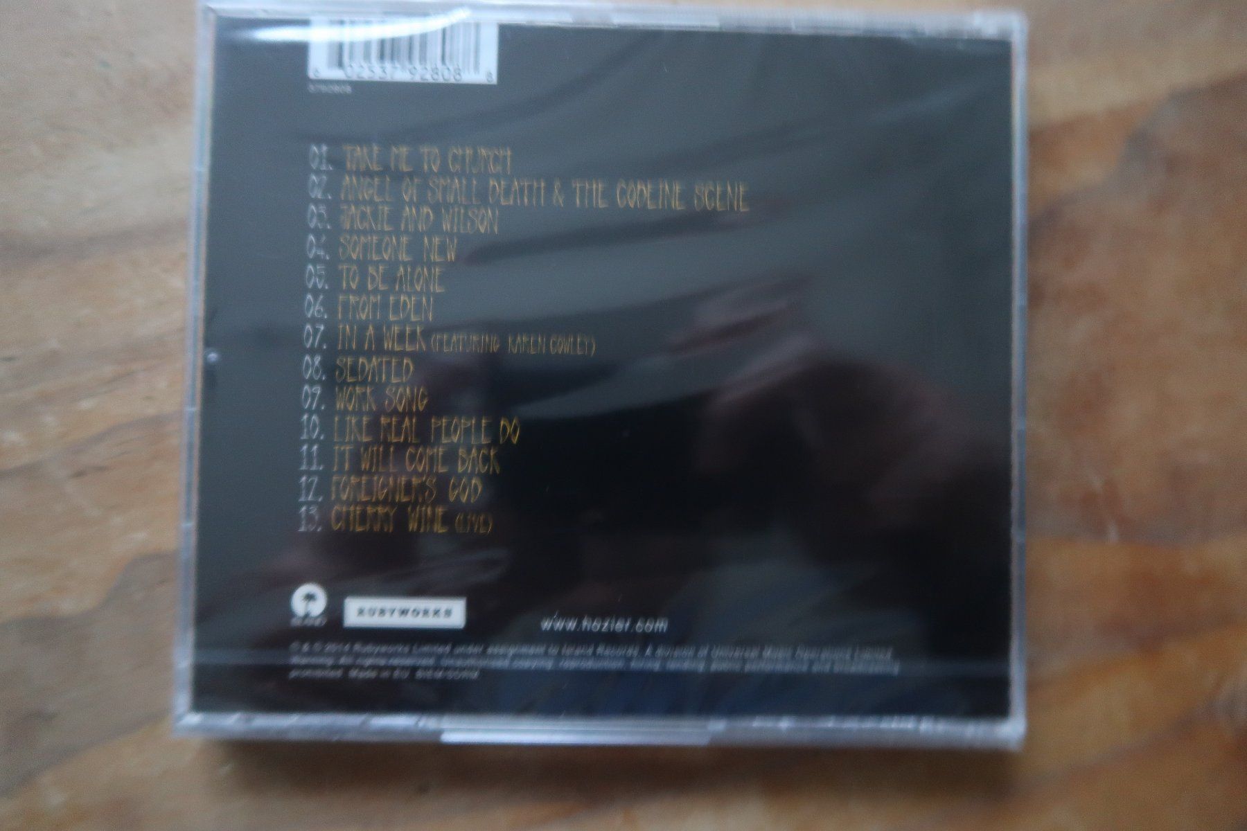 CD: HOZIER - ST - NEUE OVP CD – Nuovo e nell'imballaggio originale da Basel venduto da Patiscat 1