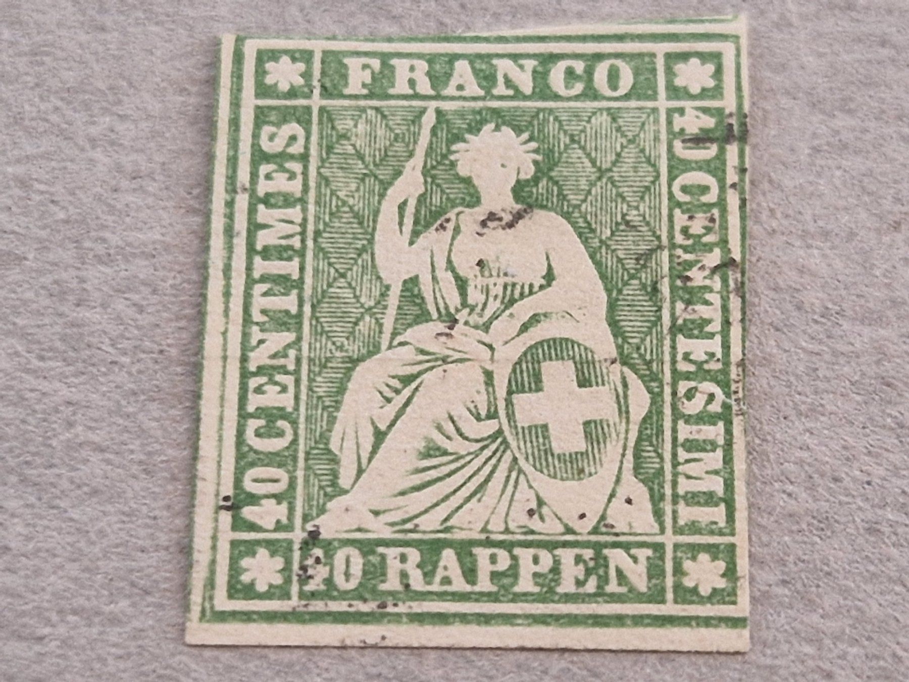 Tutti i francobolli: Strubel 26G, signiert, ab 1.- – Usato da Burgdorf venduto da Glossy01