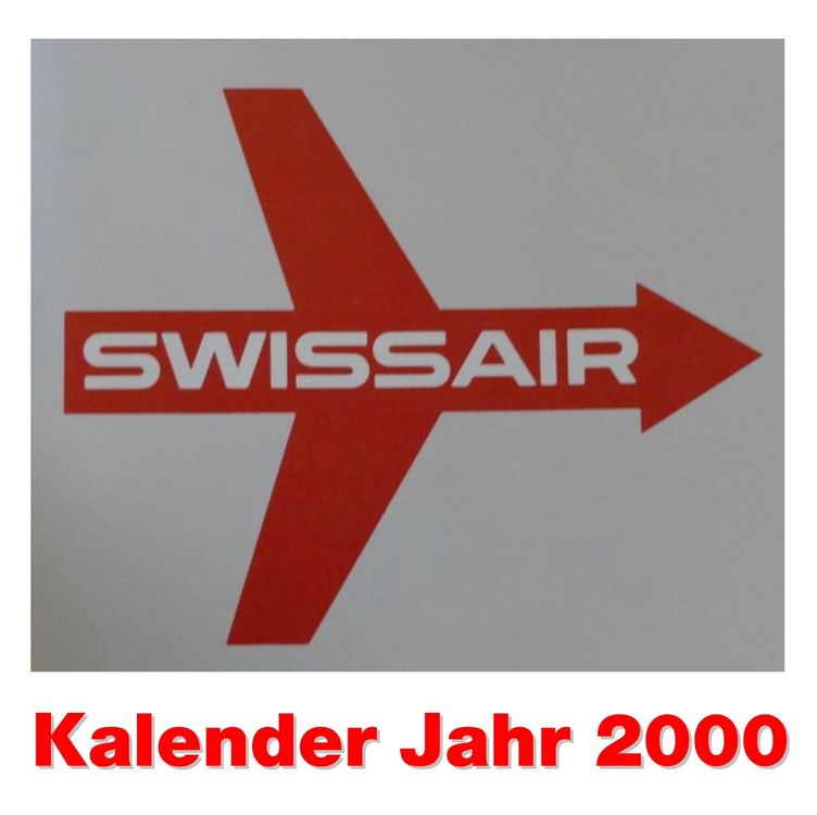 SWISSAIR Kalender Jahr 2000 > Rarität  Kaufen auf Ricardo