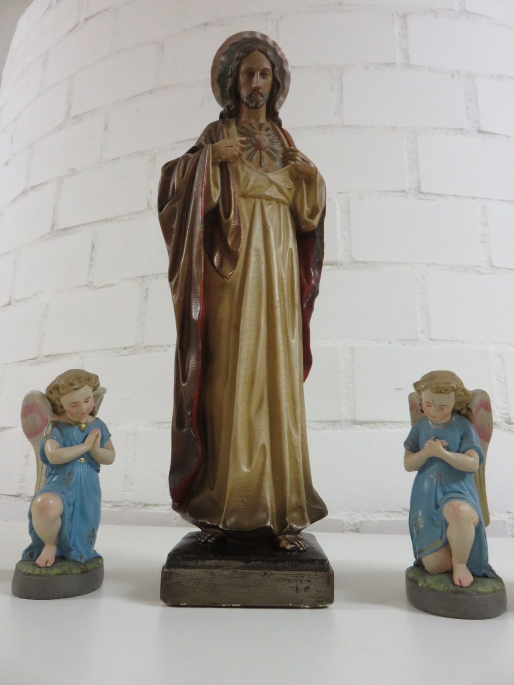 Statuette: 4 Heiligenfiguren antik – Usato da Ufhusen venduto da Antikfachmann 1