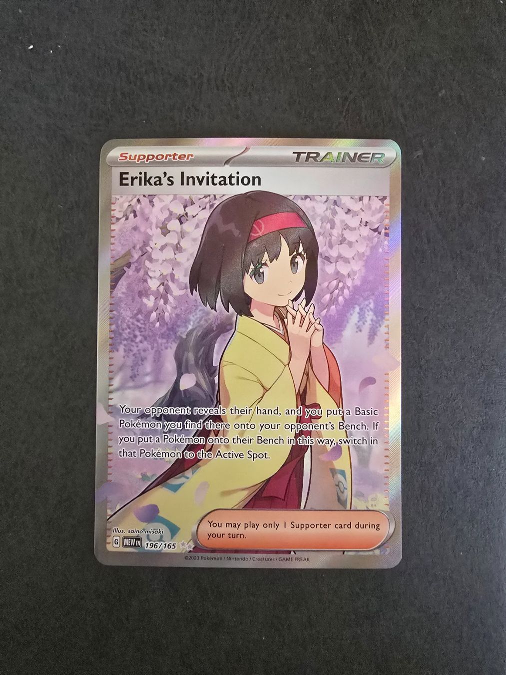 Pokémon Carte collezionabili: Erikas Invitation Pokemon Trainer EN 196/165 – Usato da triesenberg venduto da wisi369