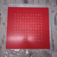 Qlocktwo Frontcover für Wanduhr Earth 45 | Red