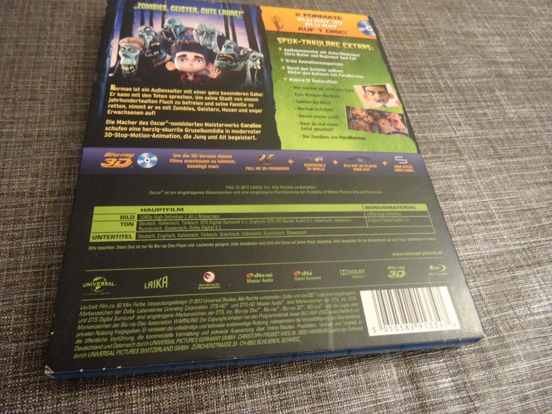 Tutti i DVDs: Paranorman 3D Blu-Ray – Usato da Olten venduto da Disc-Verkauf 1