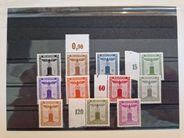 Deutsches Reich Briefmarken Dienst Set postfrisch