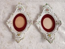 2 antike Bilderrahmen C.B.B. Bassano Italy ohne Glas