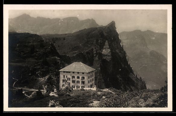 Ansichtskarten: Engelberg, Hotel Trübsee mit Bitzistock – Gebraucht aus Berlin von bartko-reher