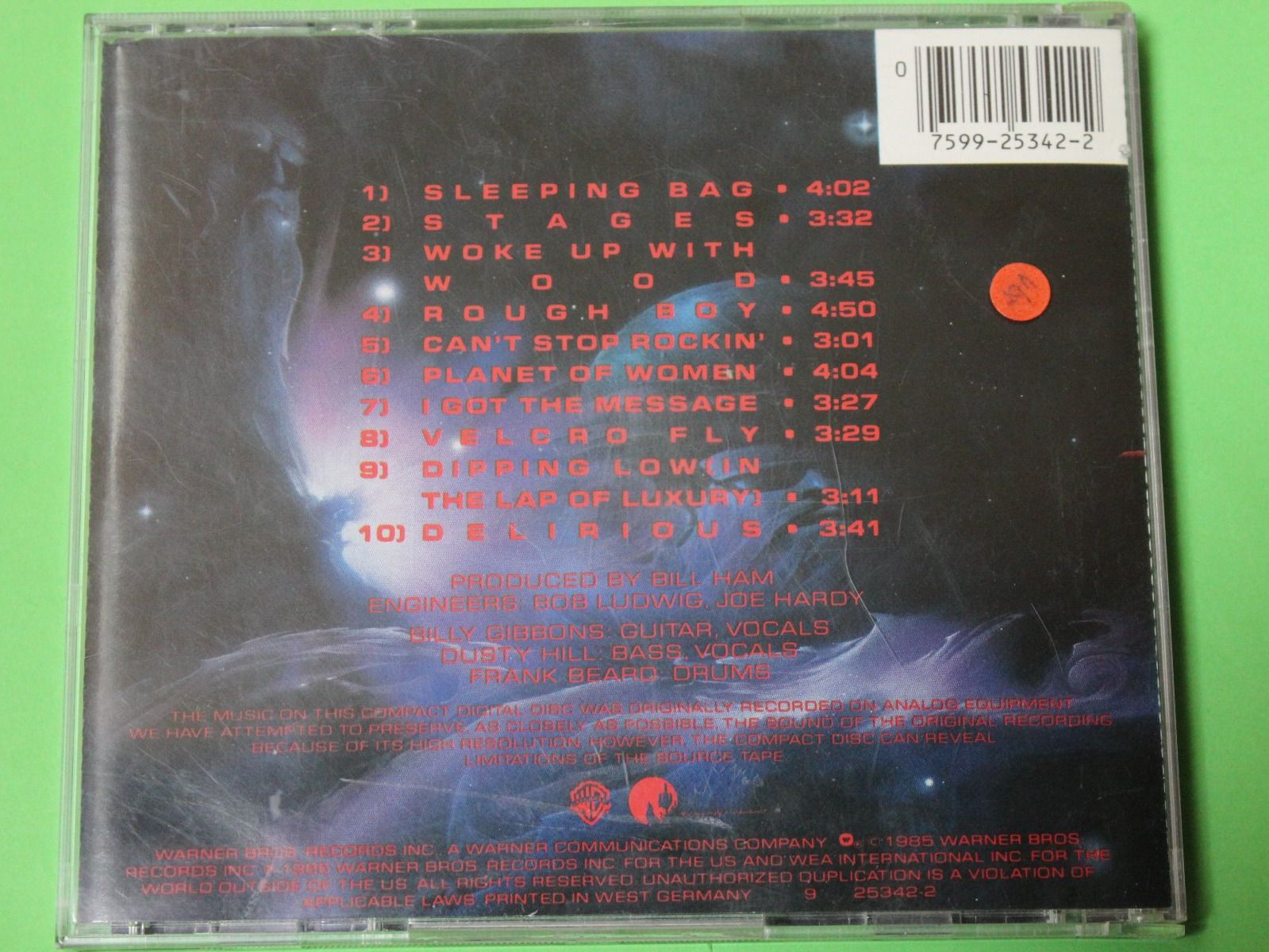 CD: ZZ Top - Afterburner CD 1985 Klassiker! – Usato da Tübach venduto da JamesStone 2