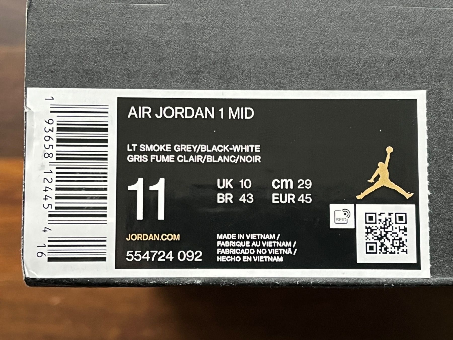 Jordan Scarpe da uomo: JORDAN 1 Mid Light Smoke Grey – Usato da Unterengstringen venduto da marcel_zh 7