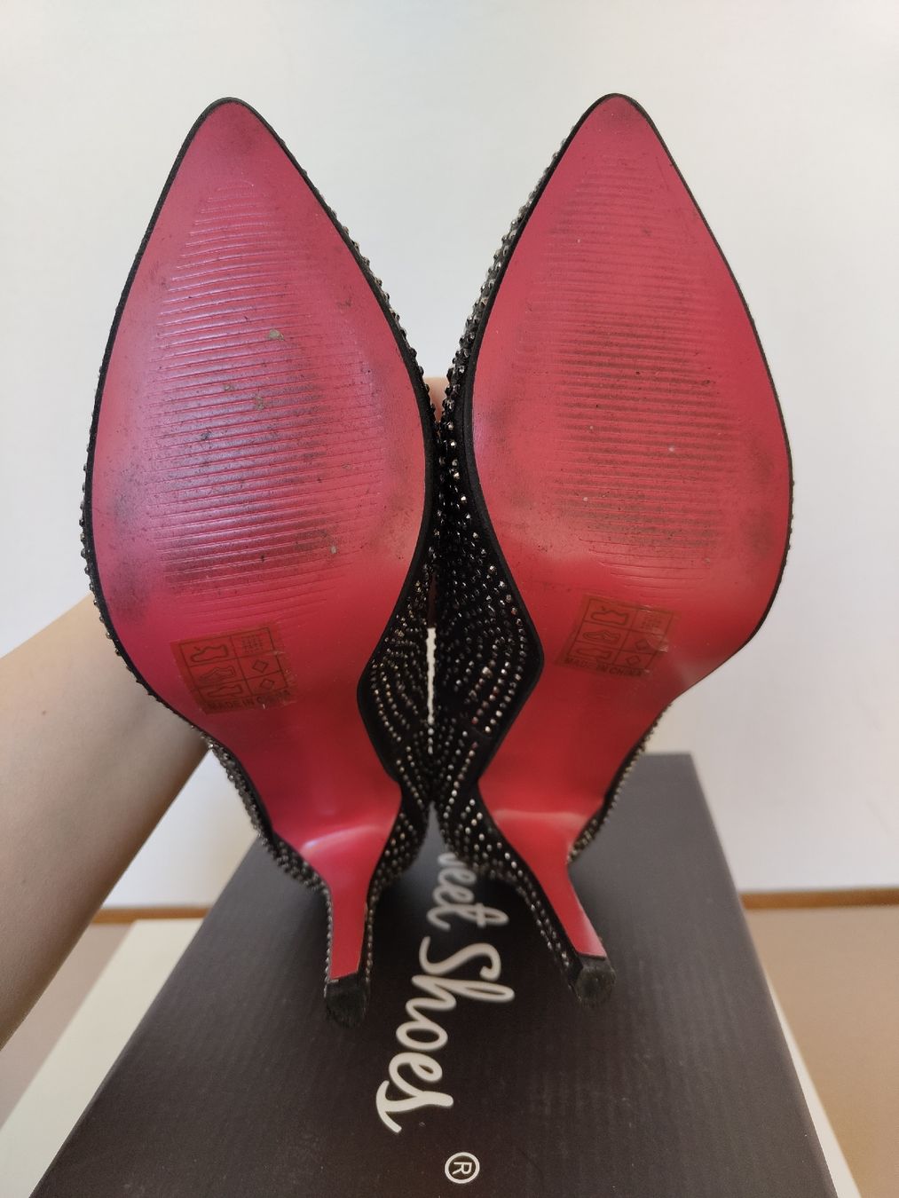 Scarpe da donna: Décolleté nere con strass, n.39 – Usato da Lugano venduto da mar_5j2q 6