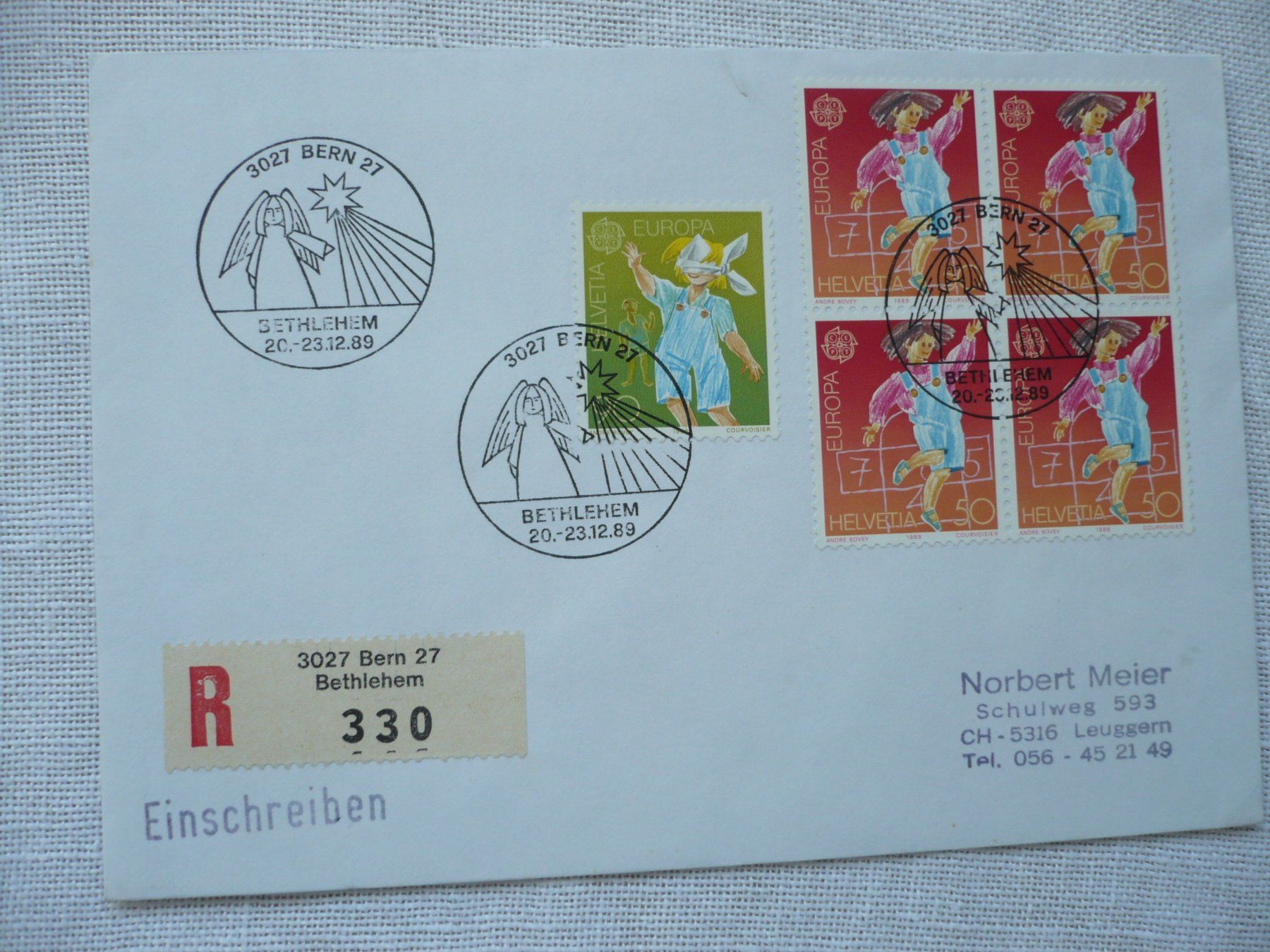 Tous les timbres: 1989 Weihnachtsstempel, Bern-Bethlehem – D'occasion à Zürich par saltandpepper008