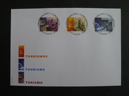 2000 Nr. 1000-1002 auf FDC mit ET-Vollstempel selten