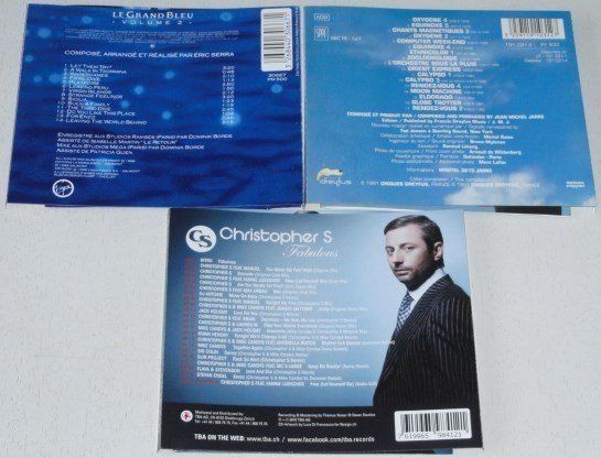 CD: 3CD's - Eric Serra, Jean-Michel Jarre, Christopher, – Usato da Unterbäch venduto da xazuq 1