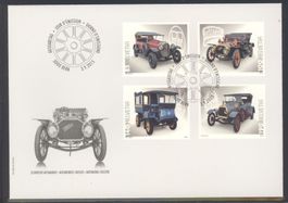 2015, FDC, Schweizer Automobile (Nr. 1556–1559)