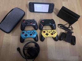 Console Nintendo Switch, noire, avec accessoires et jeux