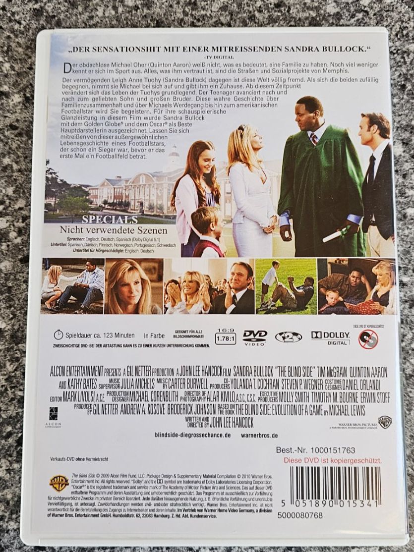 Tutti i DVDs: BLIND SIDE DIE GROSSE CHANCE/ DVD – Usato da Geuensee venduto da jes_9xyk 1