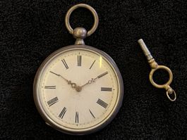 Taschenuhr mit Schlüsselaufzug 48mm