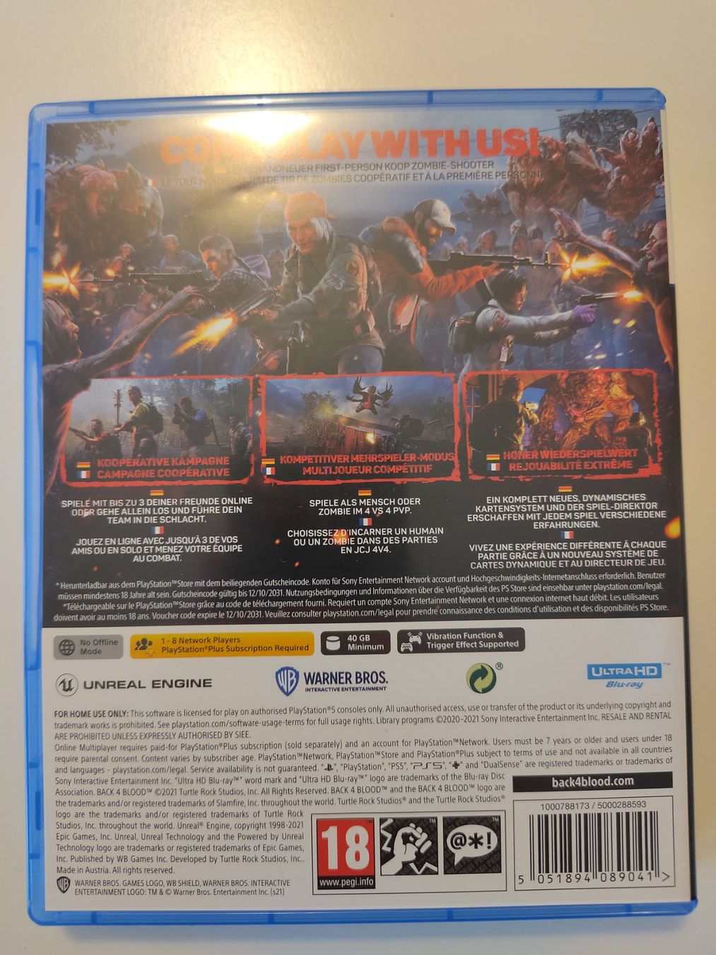 Sony Giochi: Back 4 Blood – PS5 – Nuovo (secondo la descrizione) da Glattpark (Opfikon) venduto da MRiva 1