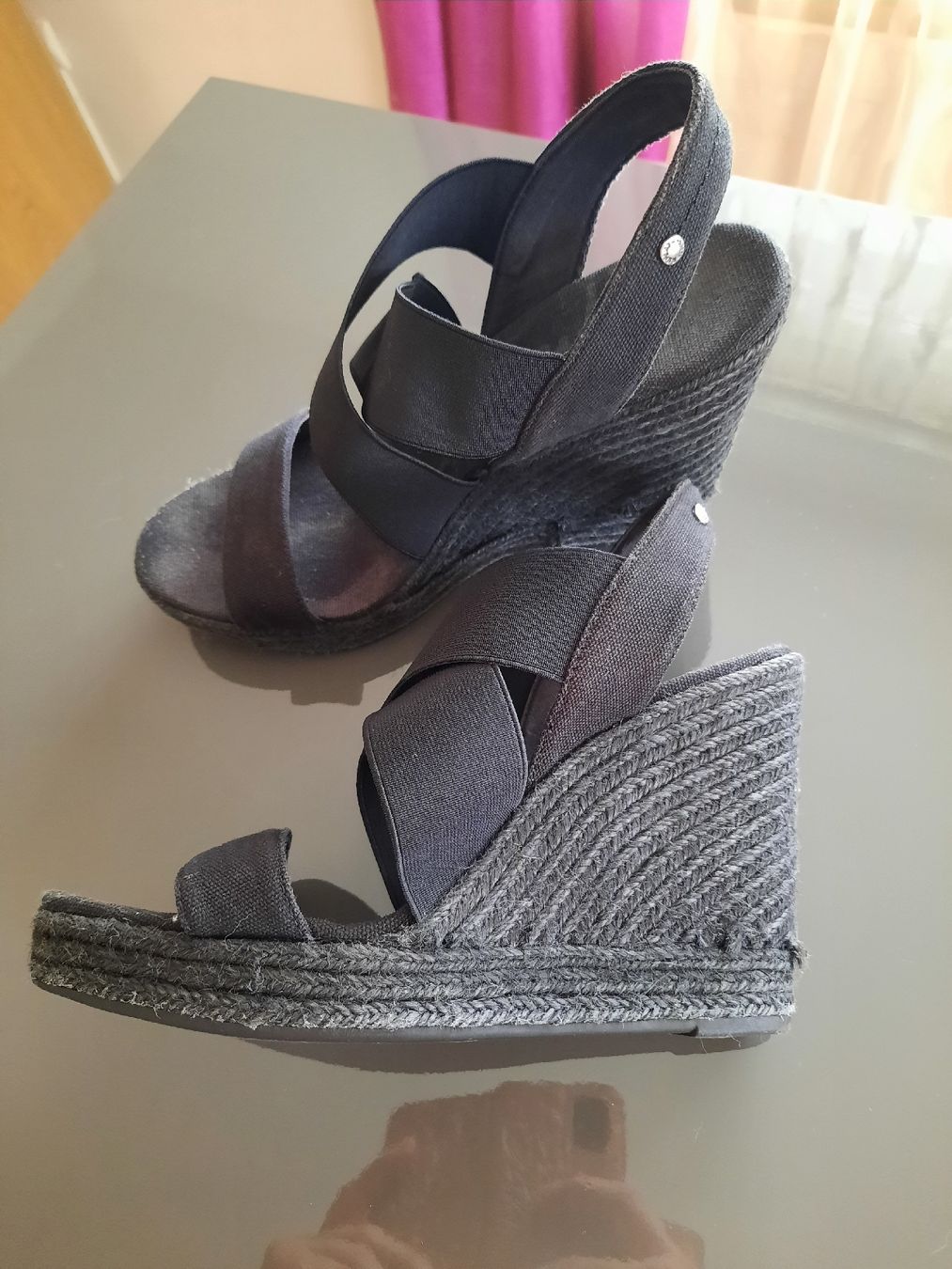 Replay Scarpe da donna: Keilsandaletten schwarz, Gr. 40 – Usato da Schaffhausen venduto da candy77 1