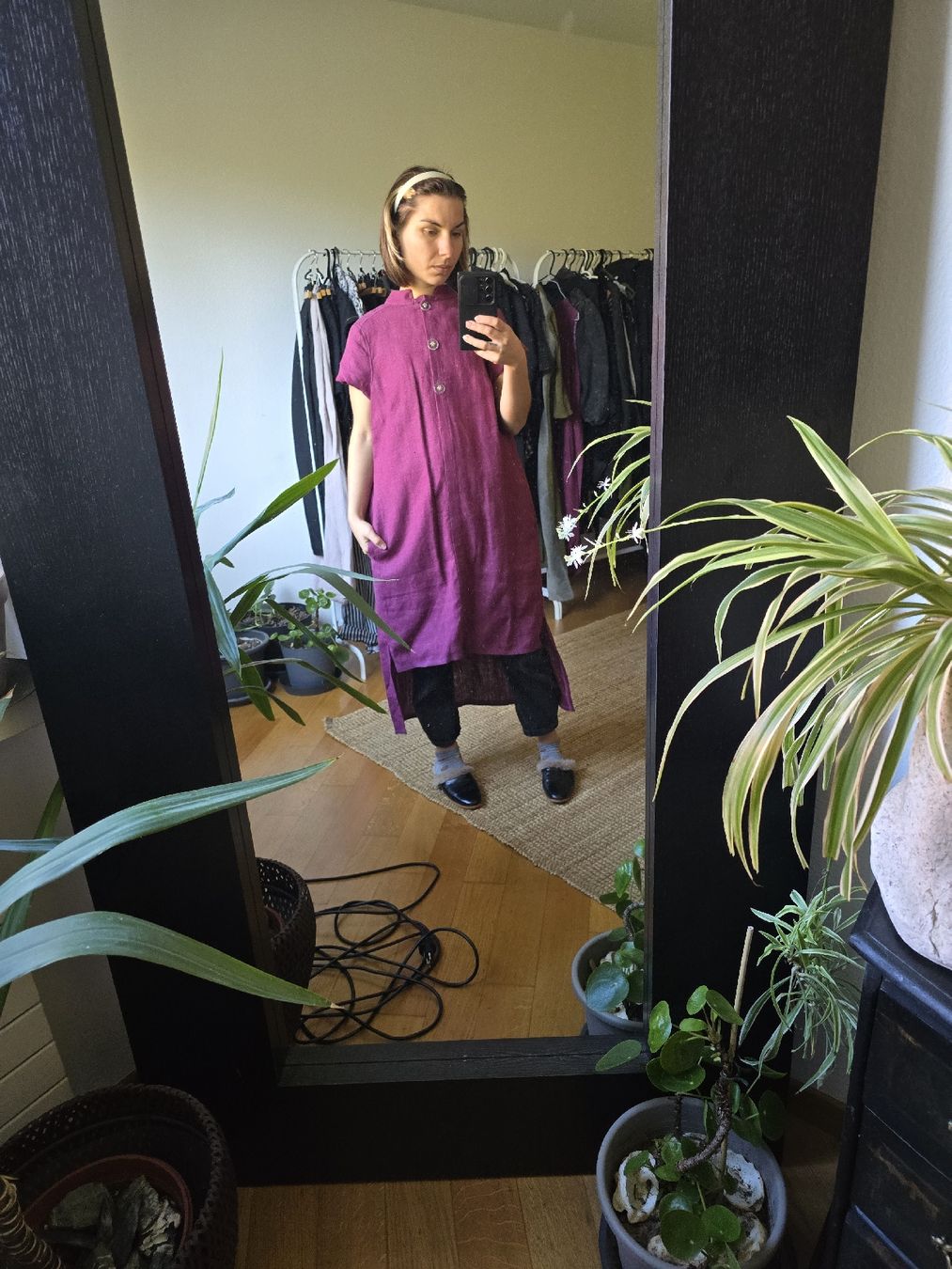 Tuniche: Neue dicke leinen Bluse/Kleid groß S/M – Nuovo e nell'imballaggio originale da Zürich venduto da joa_26k8 1