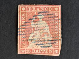 Strubel 24AA mit Attest Sehr schöne Blaue Raute  SBK 800.-++