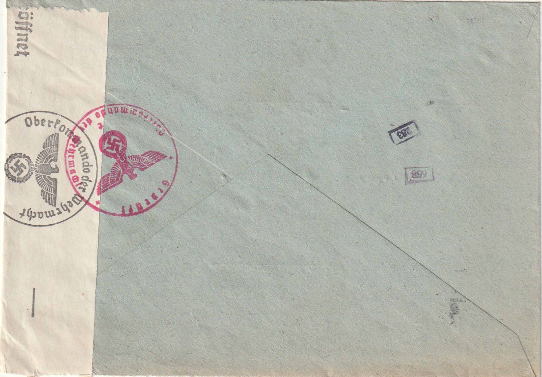 Tutti i francobolli: Deutsches Reich Luftpost 1943 mit Zensur – Usato da Rorschacherberg venduto da fratovi2 1