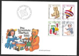 FDC Pro Juventute Serie 1986 ET 25.11.1986 schön illustriert