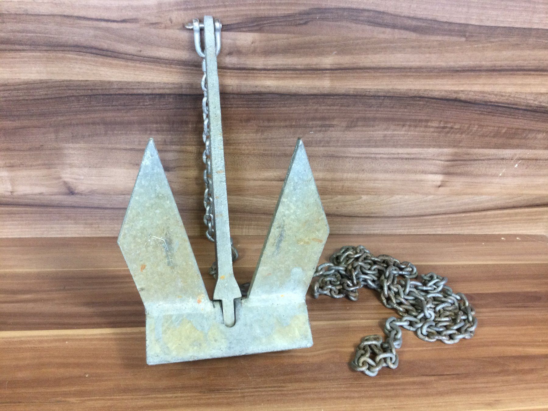 Ancore: Gebrauchter Boots oder Schiffsanker mit Kette – Usato da Wangen SZ venduto da kuriosum12 3