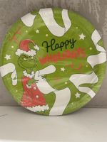 Grinch Paper Plates, Happy Wholidays, Pack of 8, NEW!